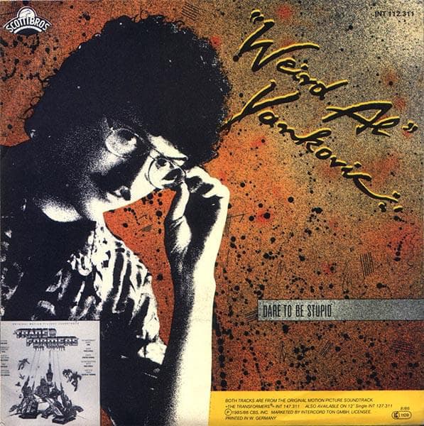 Album cover art for "Dare to Be Stupid" by “Weird Al” Yankovic