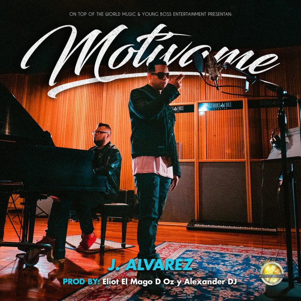 Album cover art for "Motívame" by J Álvarez