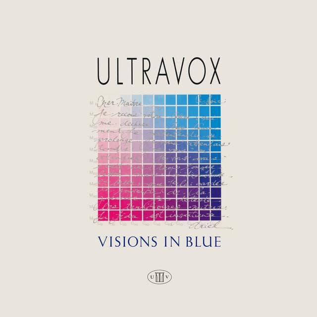 Album cover art for "Visions in Blue" by Ultravox