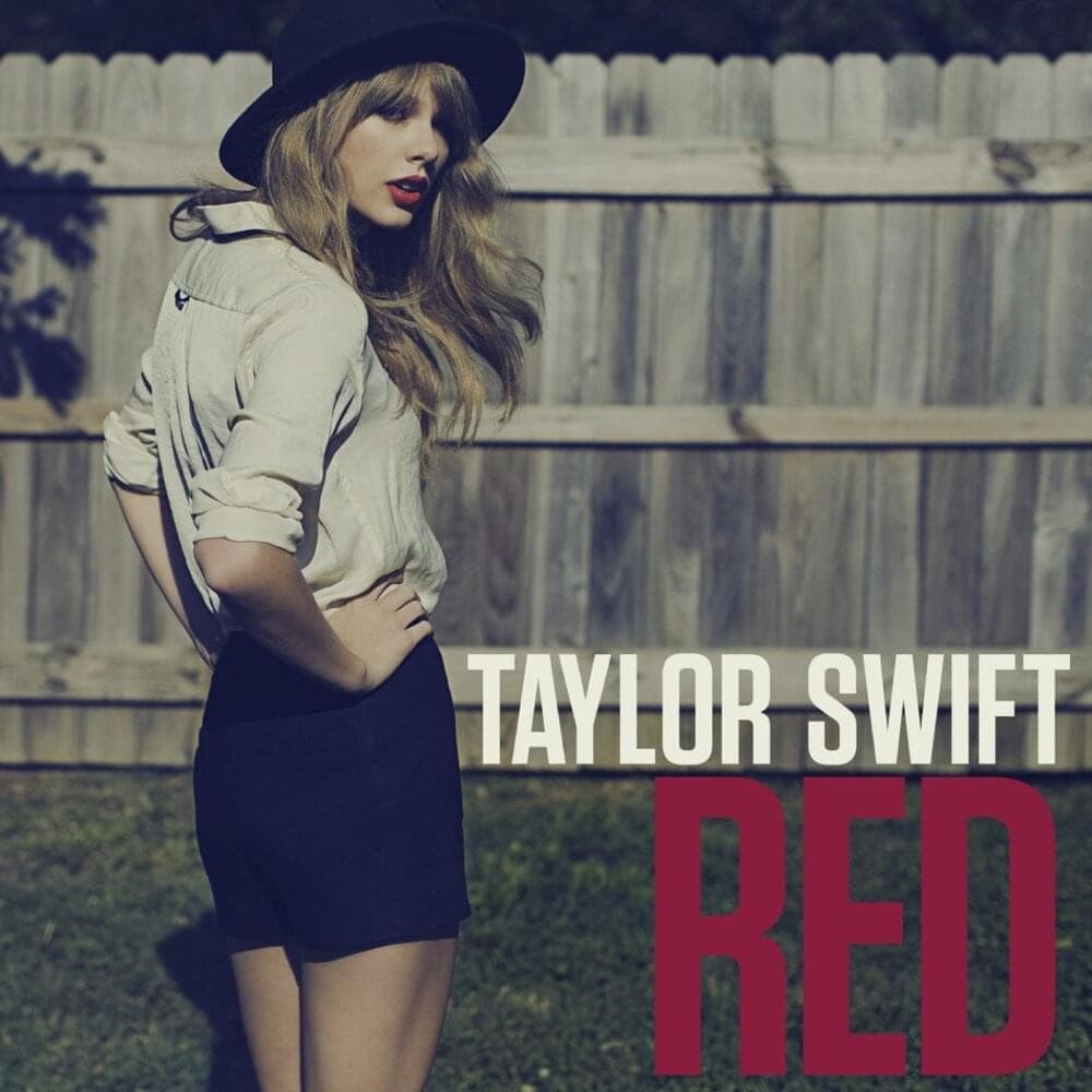 Album cover art for "Red" by Taylor Swift