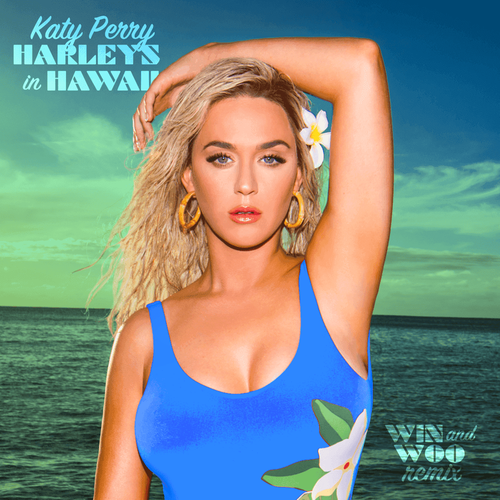 Album cover art for "Harleys In Hawaii (Win and Woo Remix)" by Katy Perry
