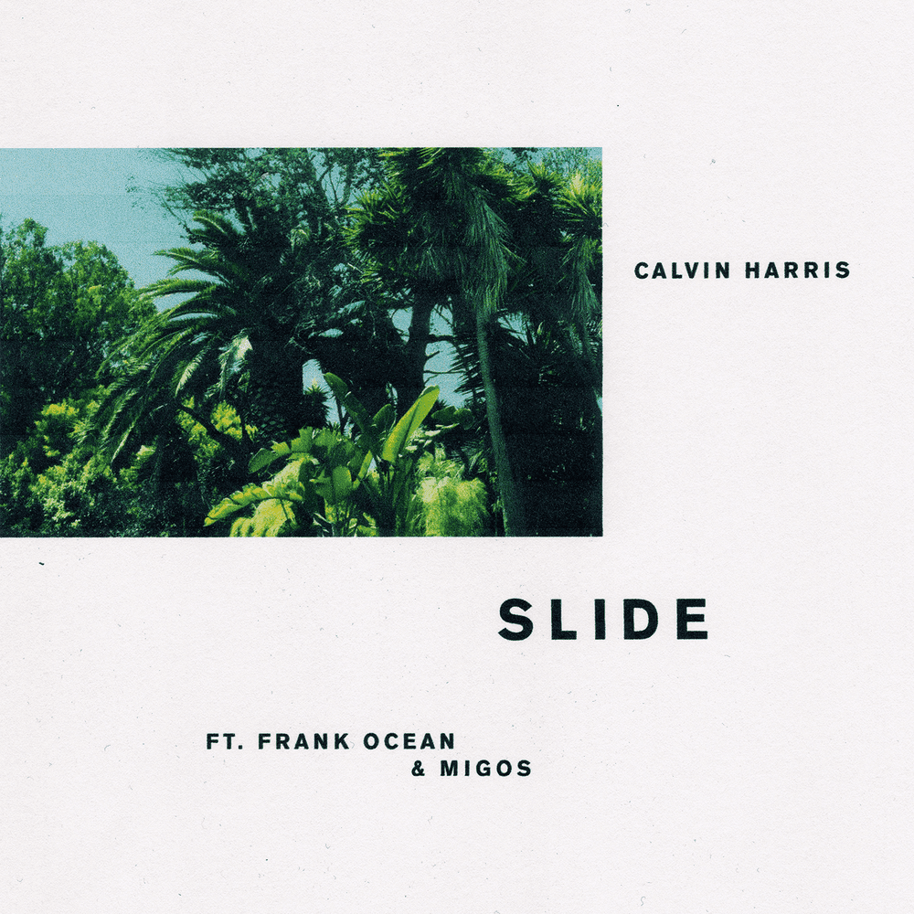 Album cover art for "Slide" by Calvin Harris & Frank Ocean & Migos