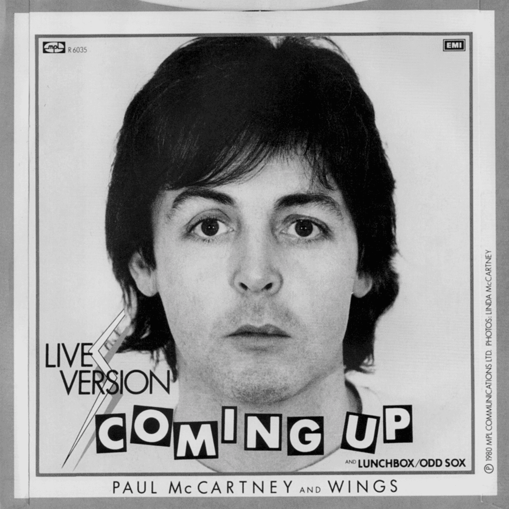 Album cover art for "Coming Up (Live at Glasgow)" by Paul McCartney