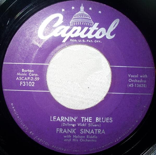 Album cover art for "Learnin' the Blues" by Frank Sinatra