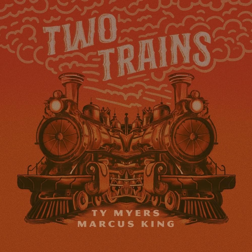 Album cover art for "Two Trains" by Ty Myers