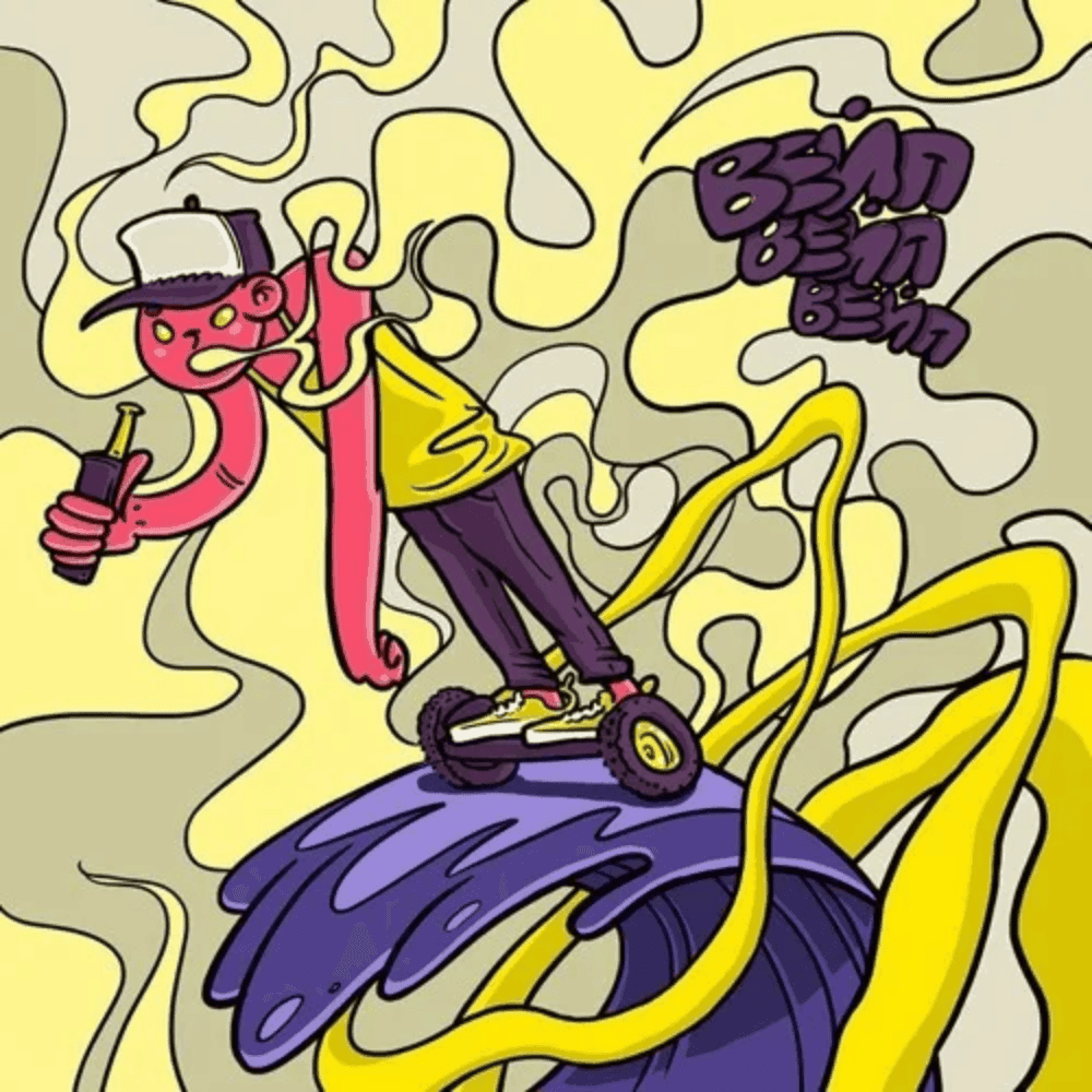 Album cover art for "Вейп-вейп-вейп (Vape-Vape-Vape)" by ЗАМАЙ (ZAMAY) & эхопрокуренныхподъездов (ekhoprokurennykhpod`yezdov) & ‎BOOKER & ЛСП (LSP) & Заебатсу (Zaebatsu) & Young P&H