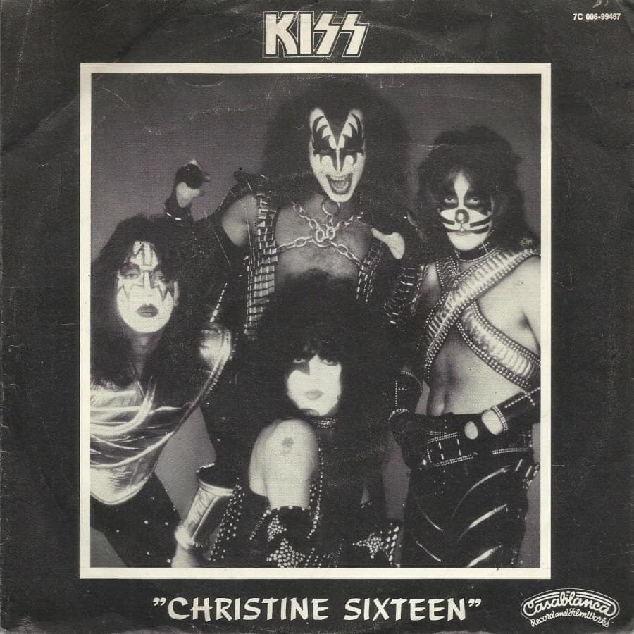 Album cover art for "Christine Sixteen" by KISS