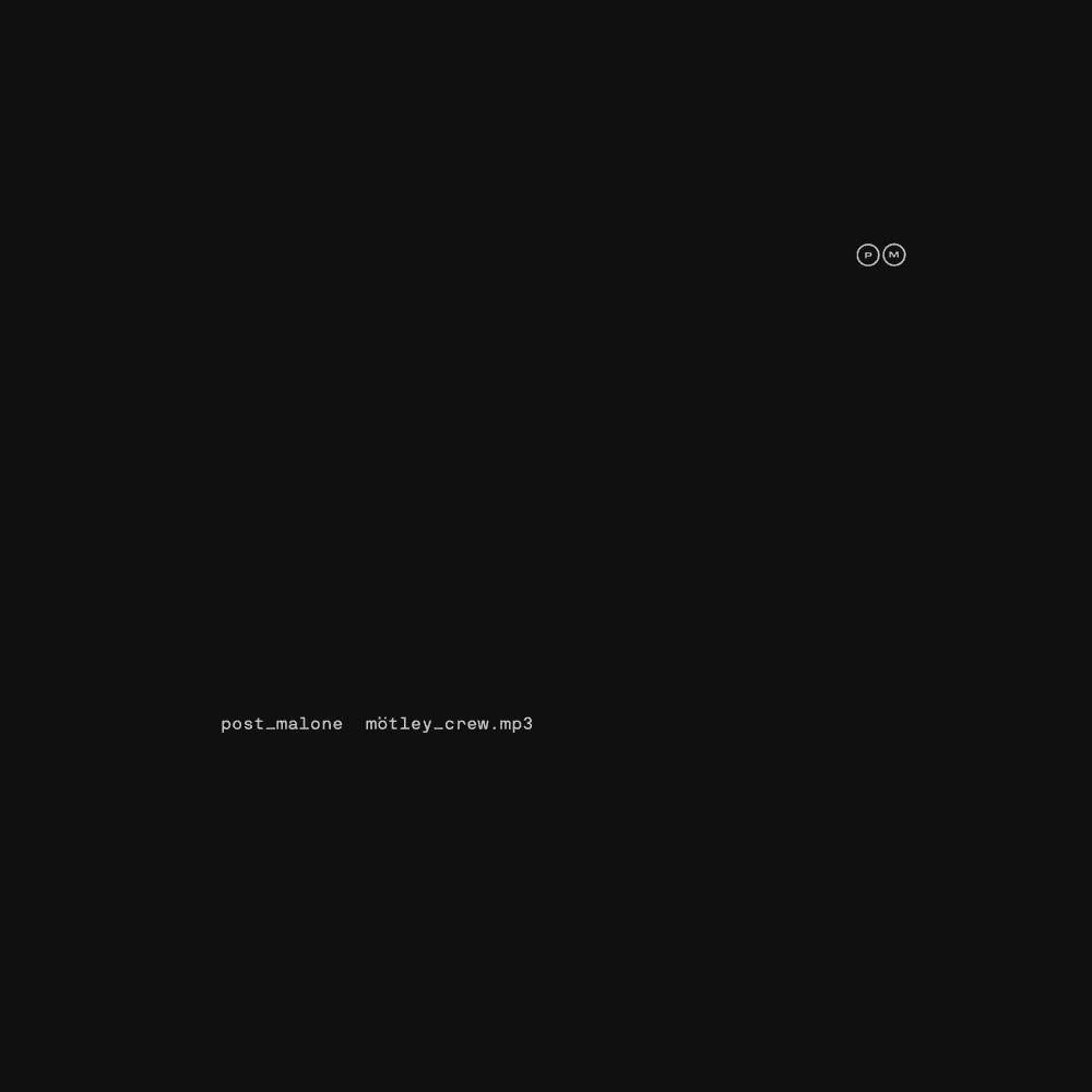 Album cover art for "Motley Crew" by Post Malone