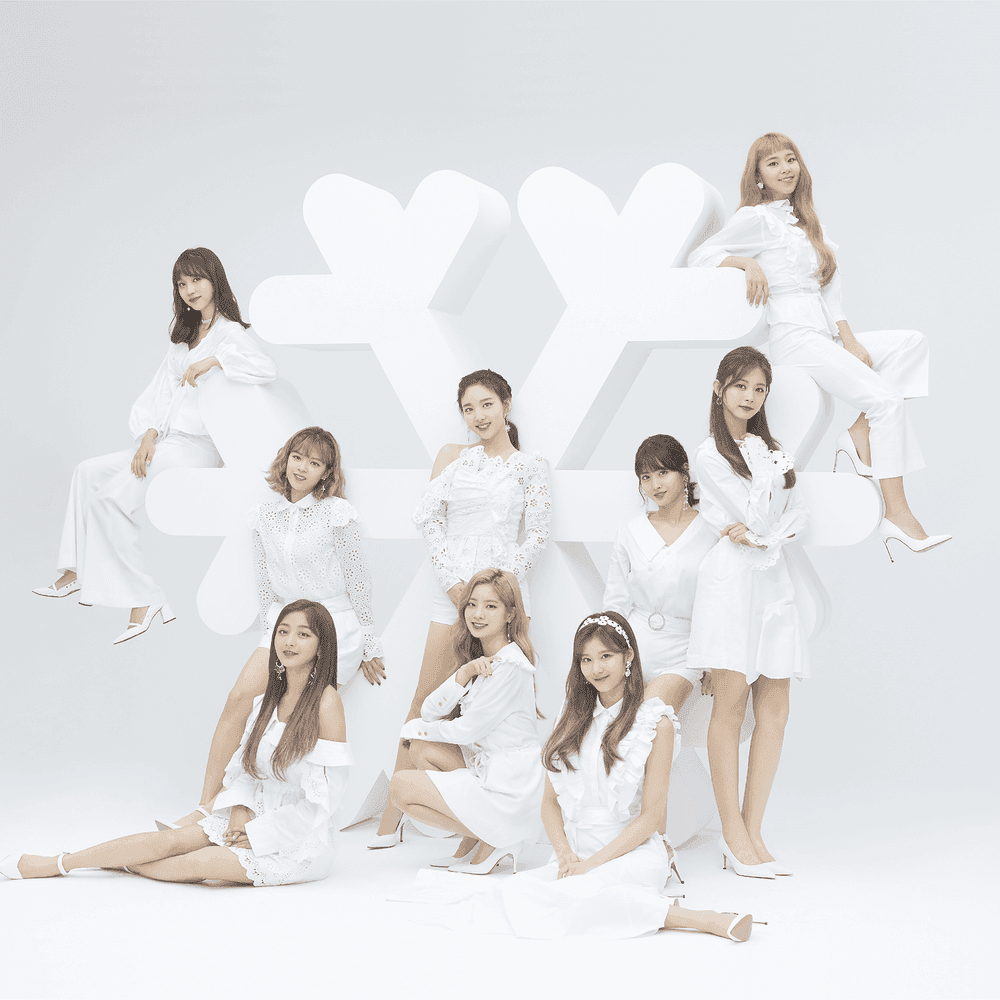 Album cover art for "STAY BY MY SIDE" by TWICE