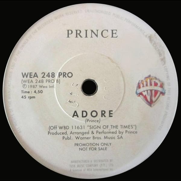 Album cover art for "Adore (Promo Edit)" by Prince