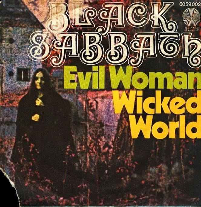 Album cover art for "Wicked World" by Black Sabbath