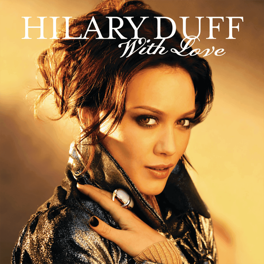 Album cover art for "With Love" by Hilary Duff