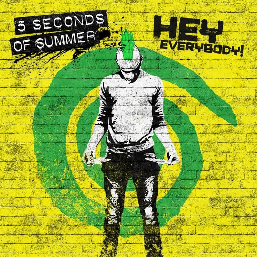 Album cover art for "Hey Everybody!" by 5 Seconds of Summer