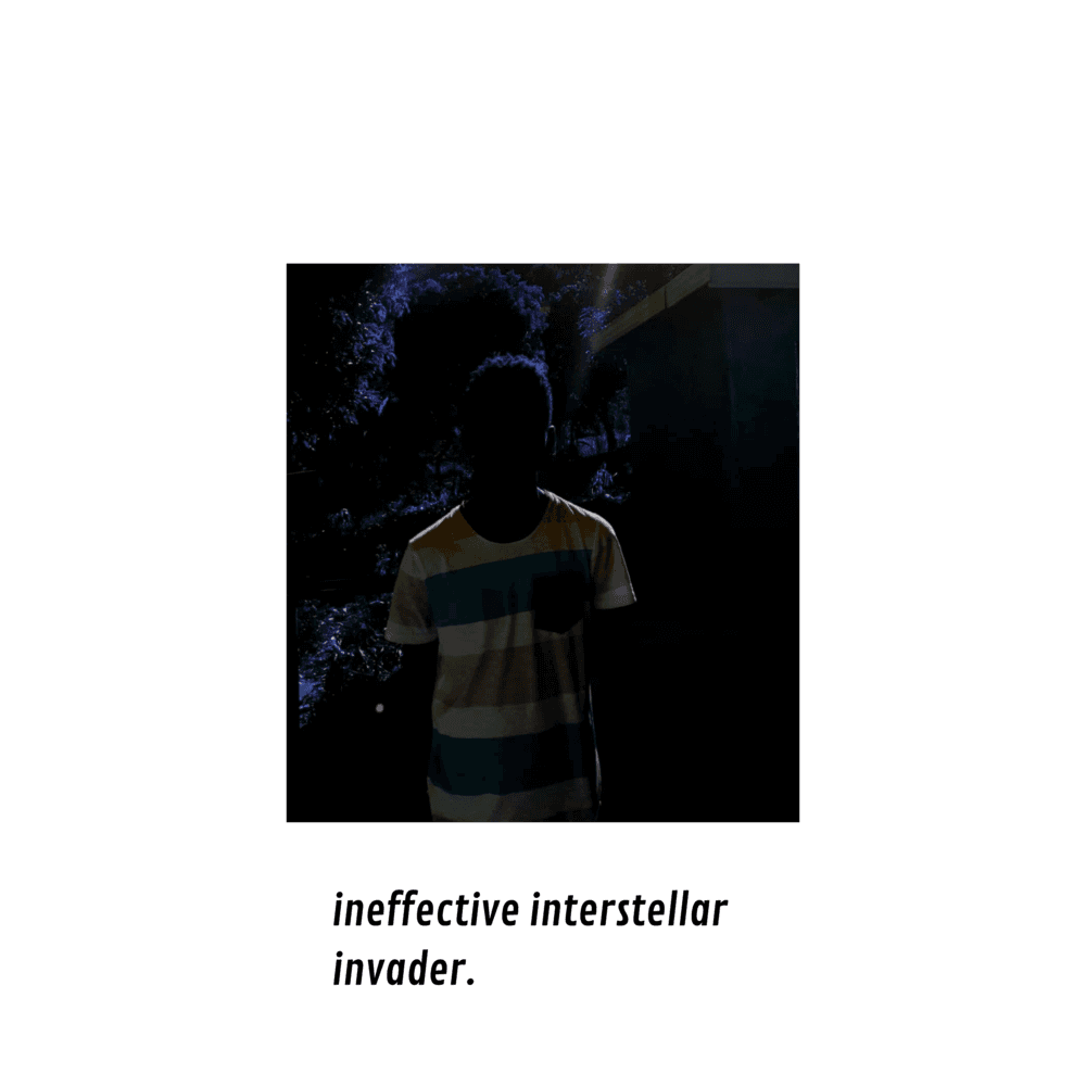 Album cover art for "Ineffective interstellar invader" by L E K A N I