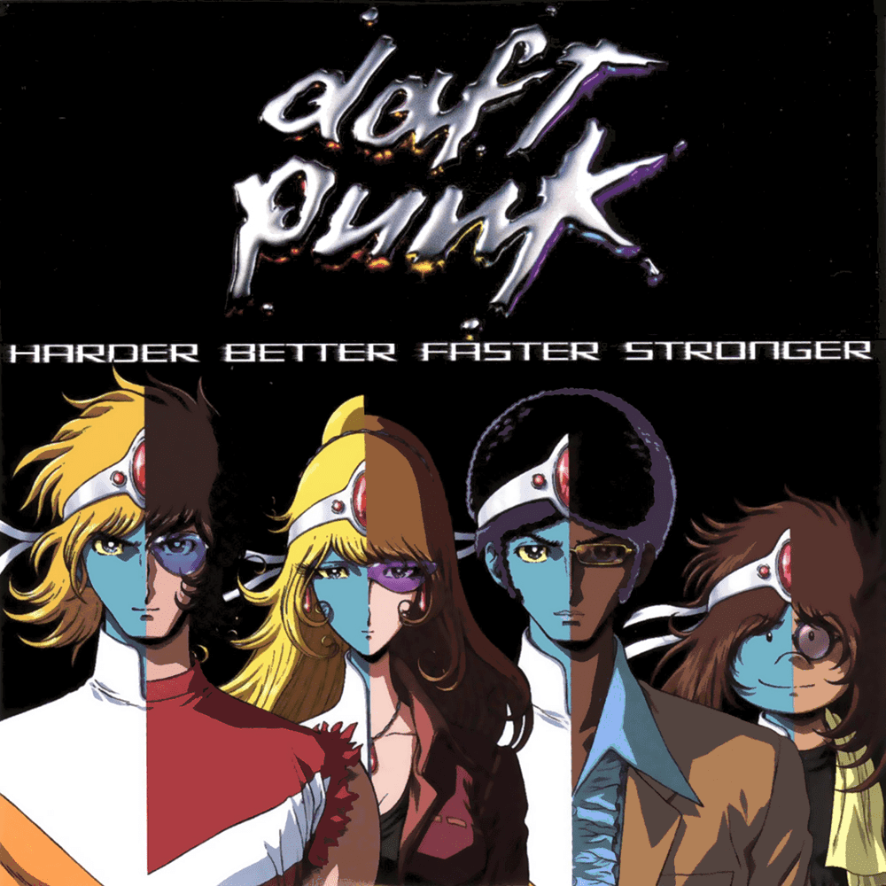 Album cover art for "Harder, Better, Faster, Stronger" by Daft Punk