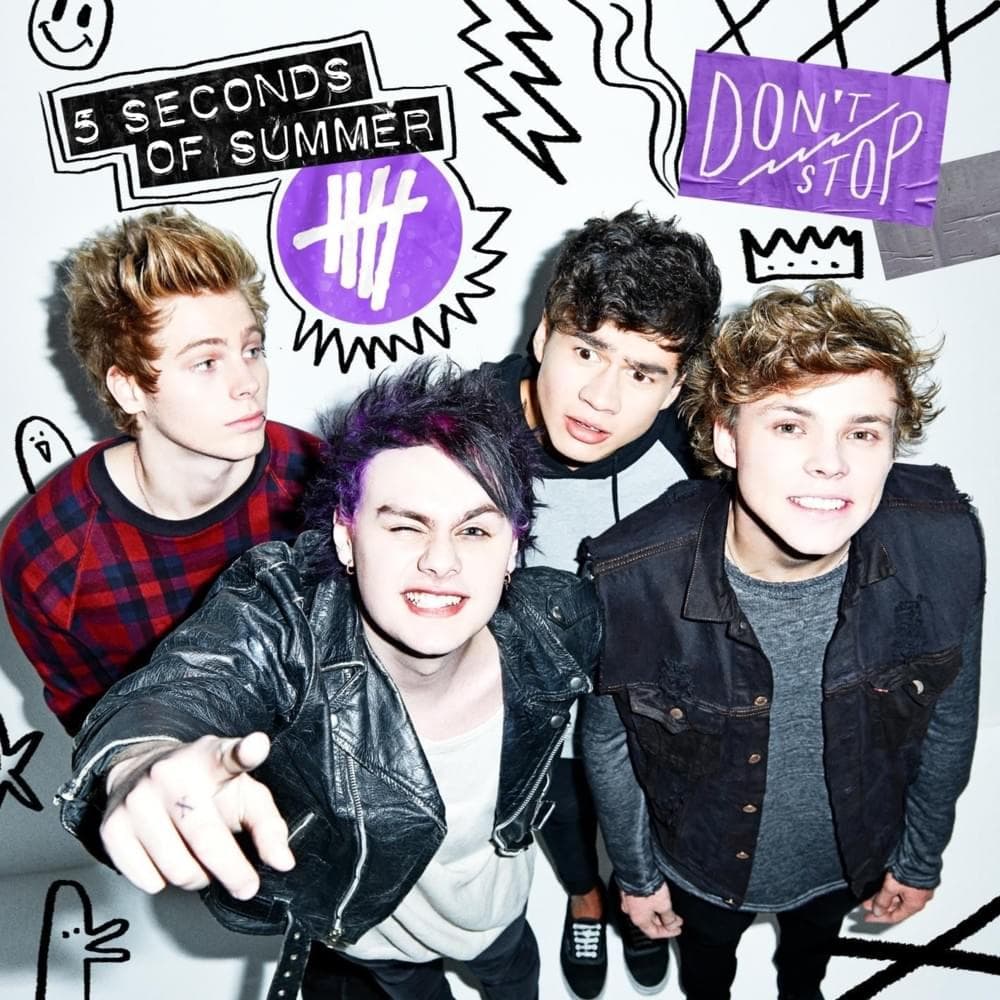 Album cover art for "Try Hard" by 5 Seconds of Summer