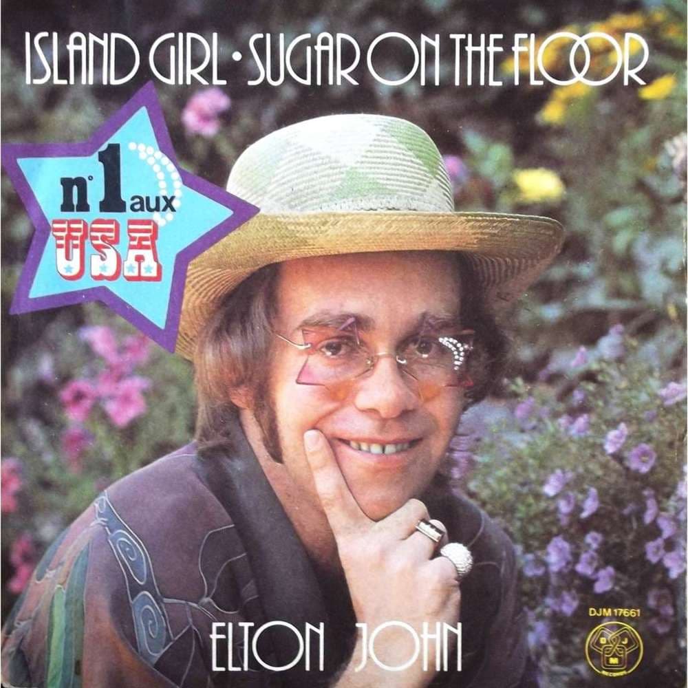 Album cover art for "Island Girl" by Elton John