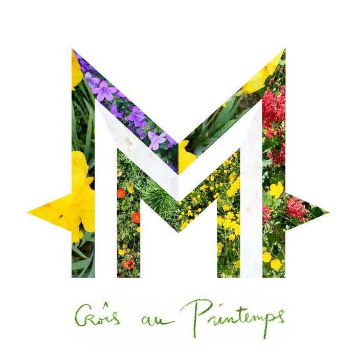 Album cover art for "Croîs au printemps" by -M- (FRA) & Billie Chedid