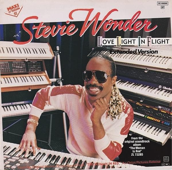 Album cover art for "Love Light in Flight" by Stevie Wonder