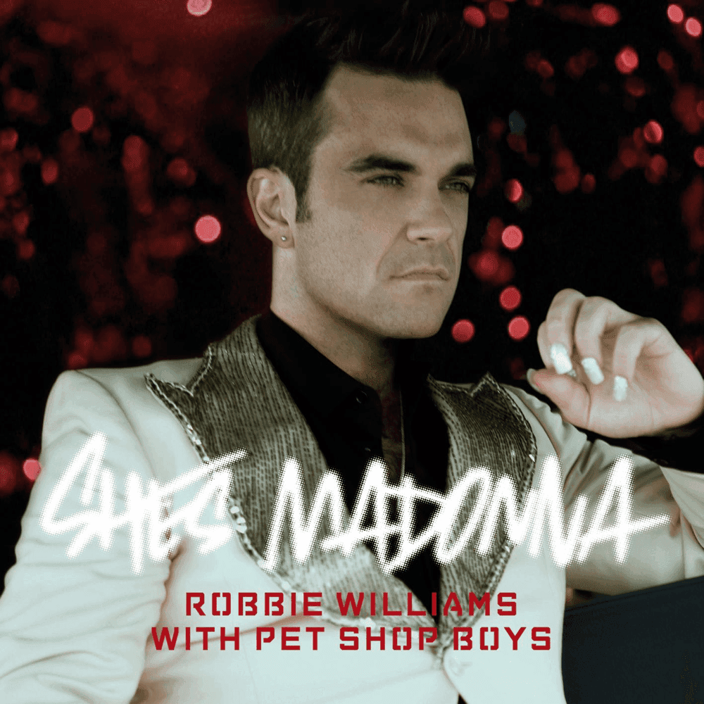 Album cover art for "She's Madonna" by Robbie Williams & Pet Shop Boys