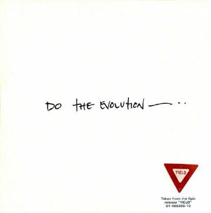 Album cover art for "Do the Evolution" by Pearl Jam