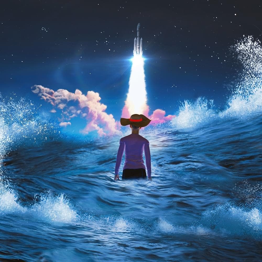 Album cover art for "striving, swimming [endlessly]" by ​artbyFORM