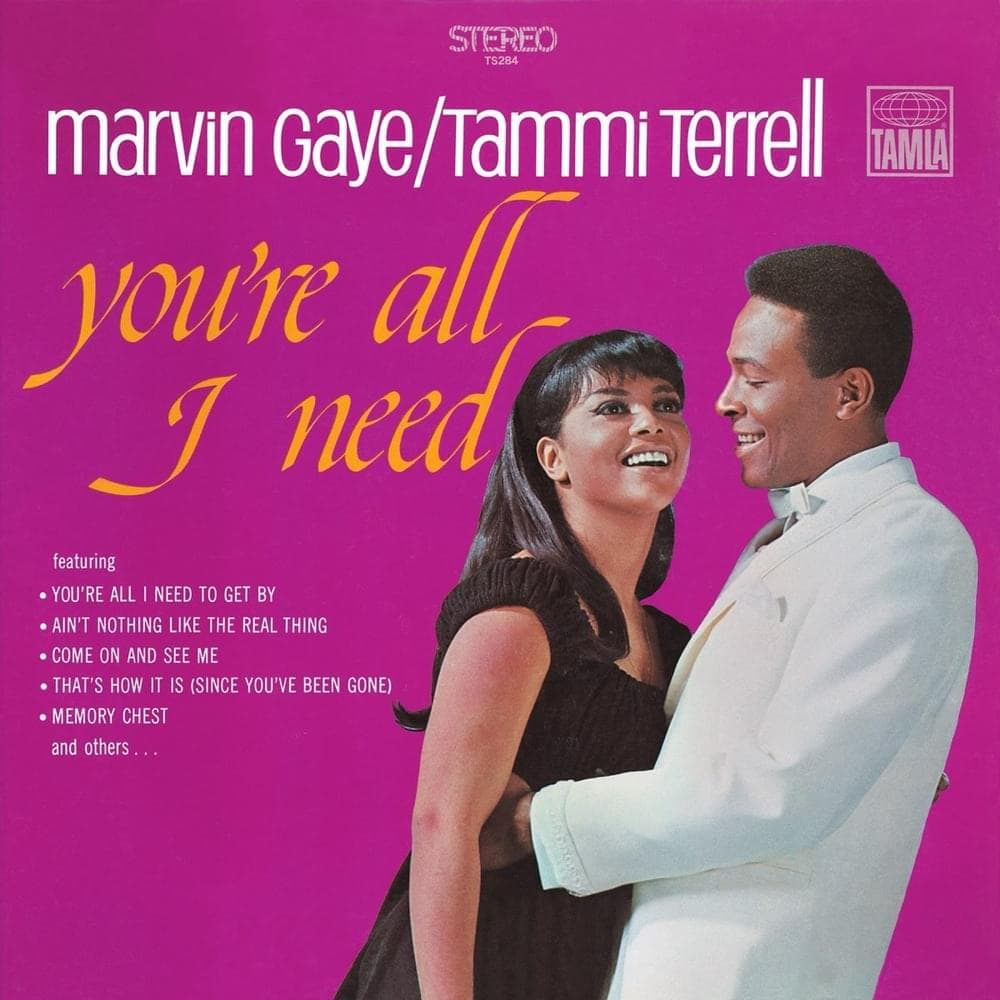 Album cover art for "You're All I Need To Get By" by Marvin Gaye