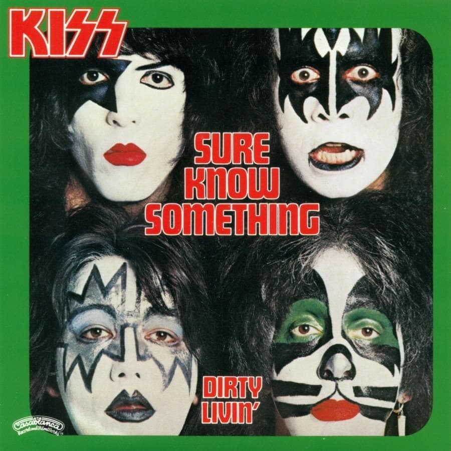 Album cover art for "Sure Know Something" by KISS