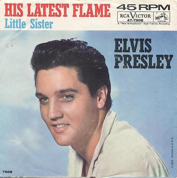 Album cover art for "Little Sister" by Elvis Presley