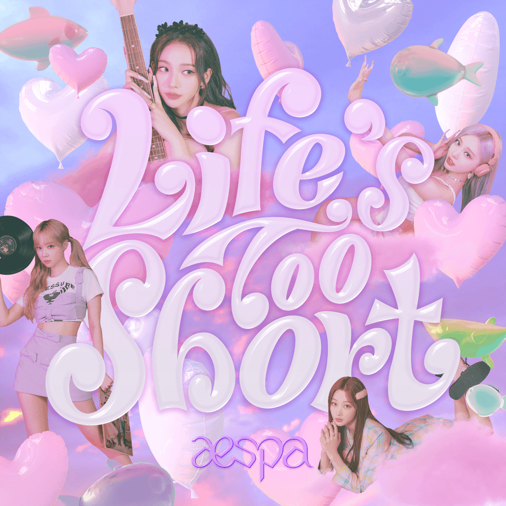 Album cover art for "Life's Too Short (English Version)" by aespa
