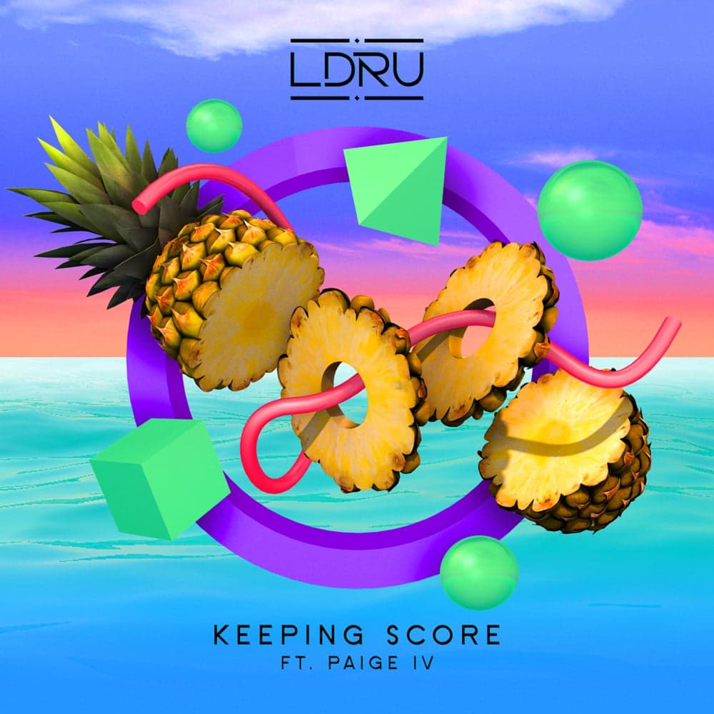 Album cover art for "Keeping Score" by L D R U & Sarah Aarons