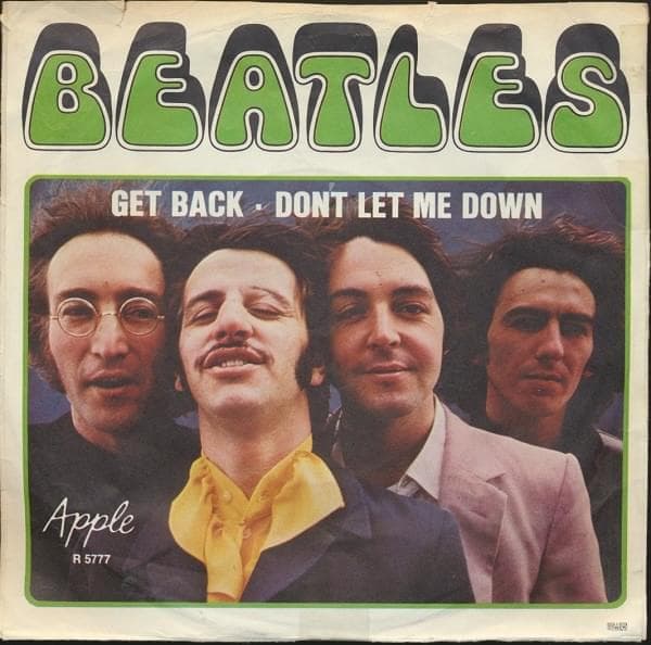 Album cover art for "Don't Let Me Down" by John Lennon