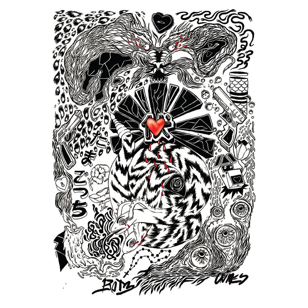 Album cover art for "Belly of the Beat" by Grimes