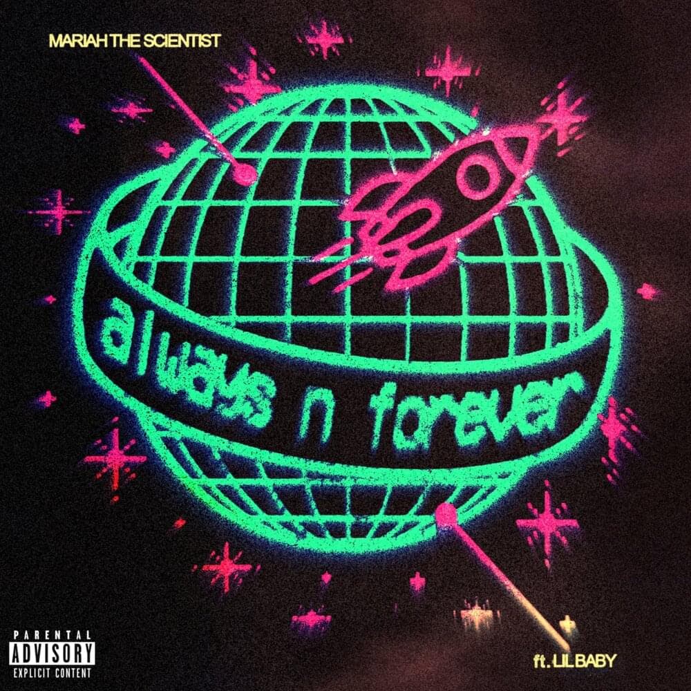Album cover art for "Always n Forever" by Mariah the Scientist & Lil Baby