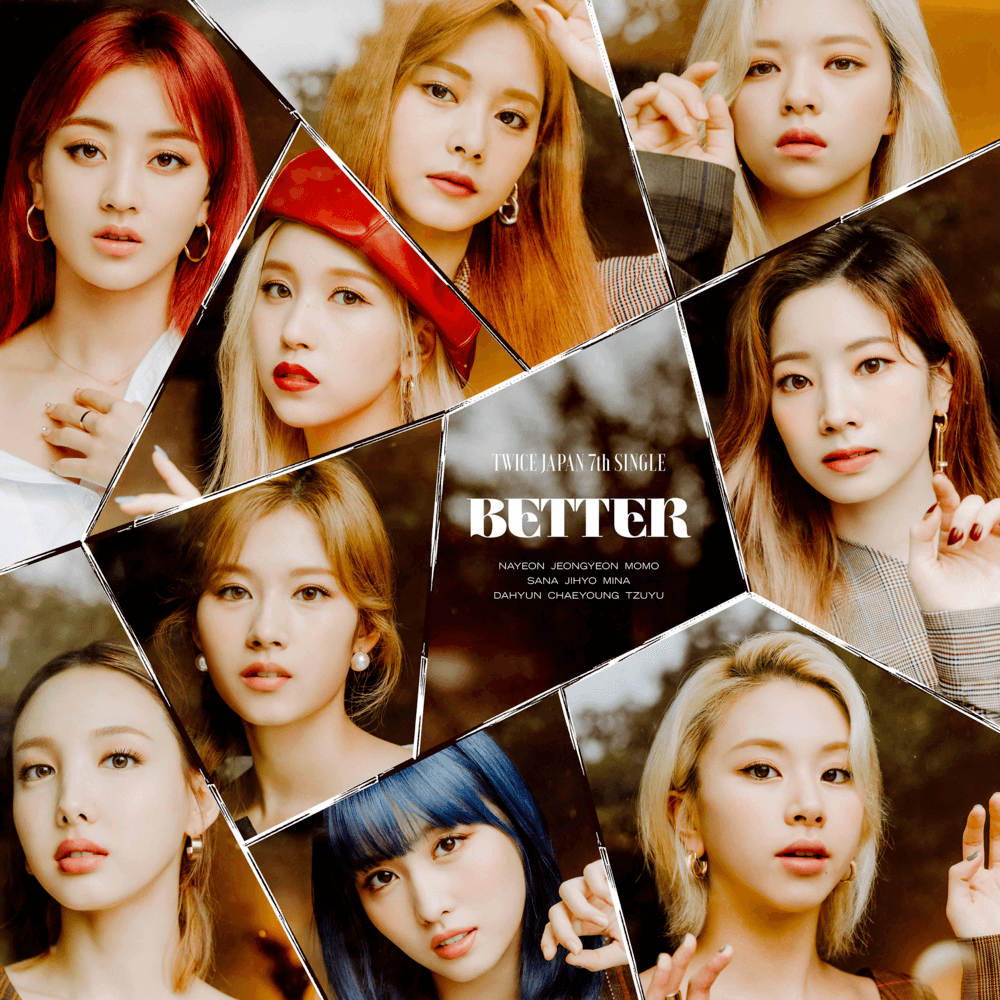 Album cover art for "BETTER" by TWICE