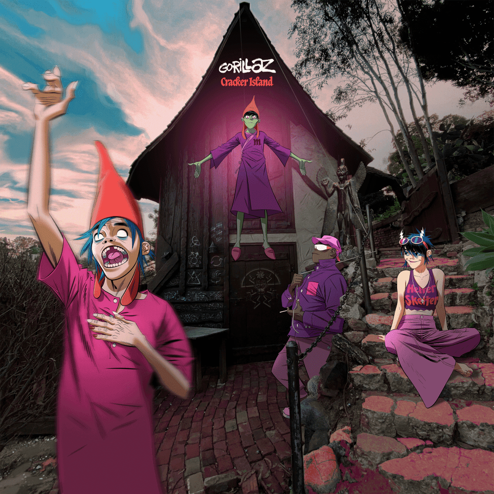 Album cover art for "Tormenta" by Gorillaz & Bad Bunny
