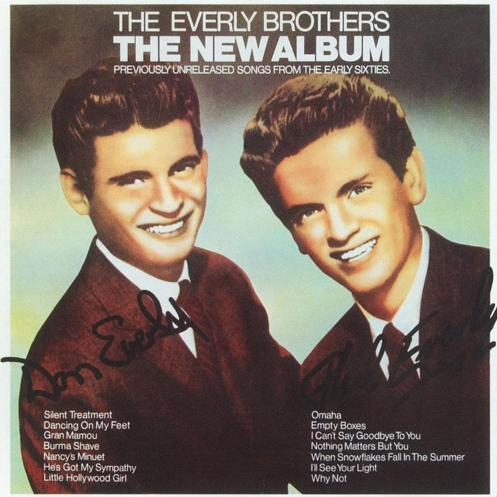 Album cover art for "Dancing on My Feet" by ​The Everly Brothers
