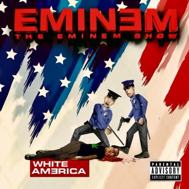 Album cover art for "White America" by Eminem