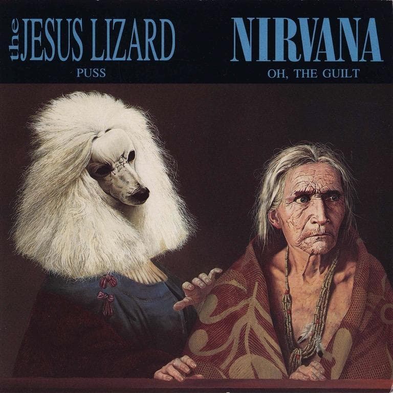 Album cover art for "Oh, the Guilt" by Nirvana