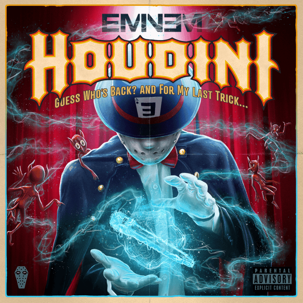 Album cover art for "Houdini" by Eminem
