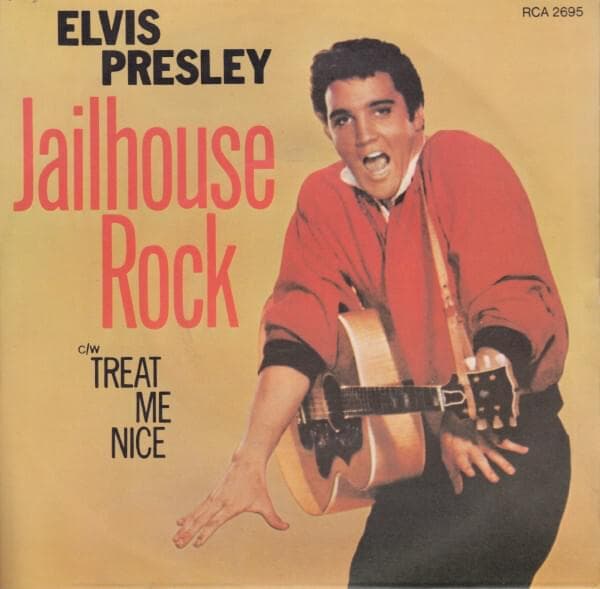 Album cover art for "Treat Me Nice" by Elvis Presley