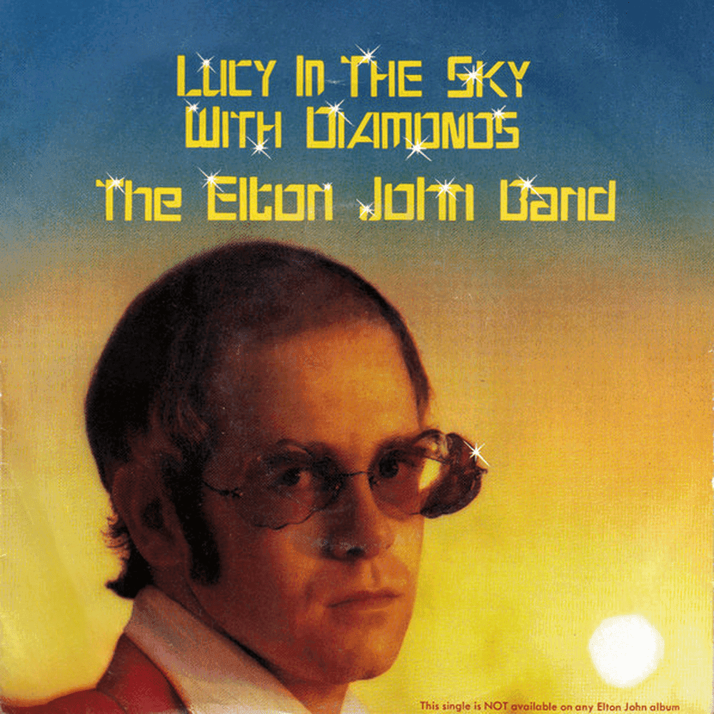 Album cover art for "Lucy in the Sky with Diamonds" by Elton John