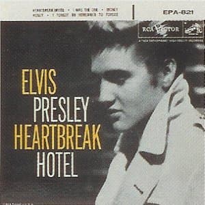 Album cover art for "Heartbreak Hotel" by Elvis Presley