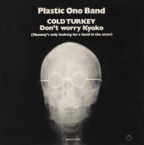 Album cover art for "Cold Turkey" by John Lennon & Plastic Ono Band