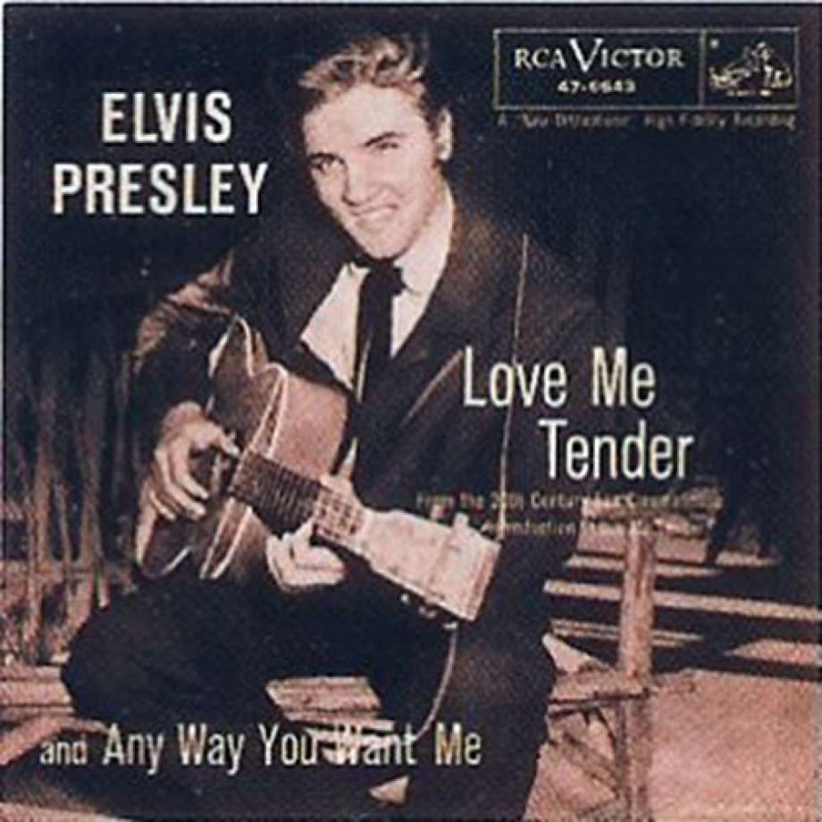 Album cover art for "Love Me Tender" by Elvis Presley