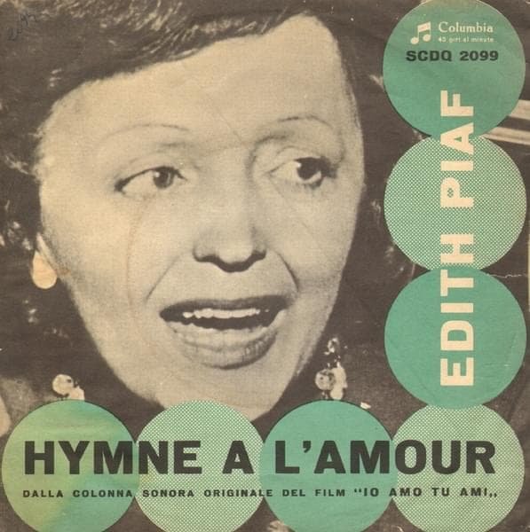 Album cover art for "Hymne � l'amour" by Édith Piaf