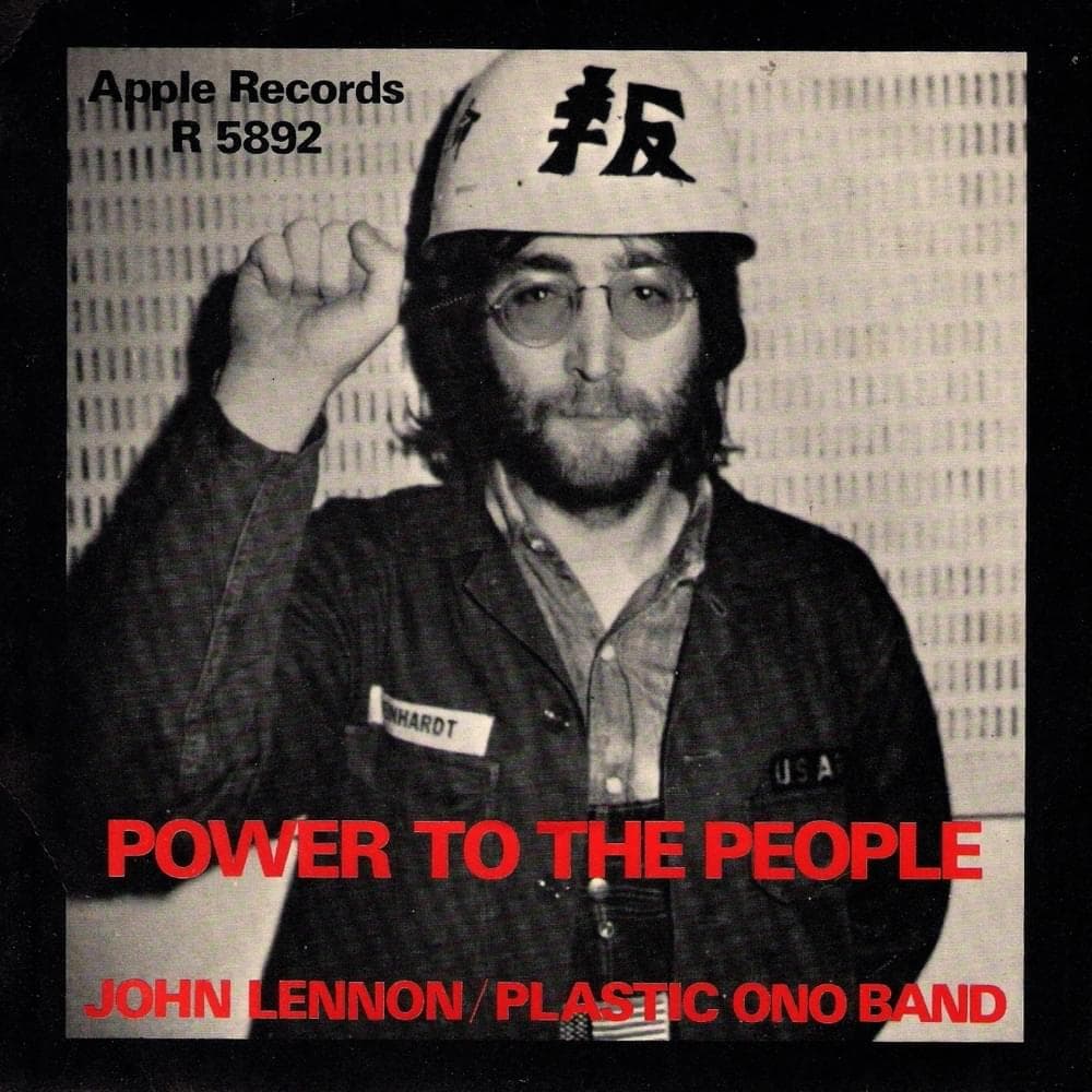 Album cover art for "Power to the People" by John Lennon