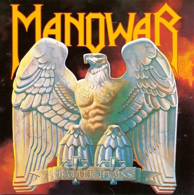 Album cover art for "Battle Hymn" by Manowar