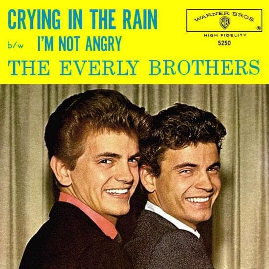 Album cover art for "Crying in the Rain" by ​The Everly Brothers