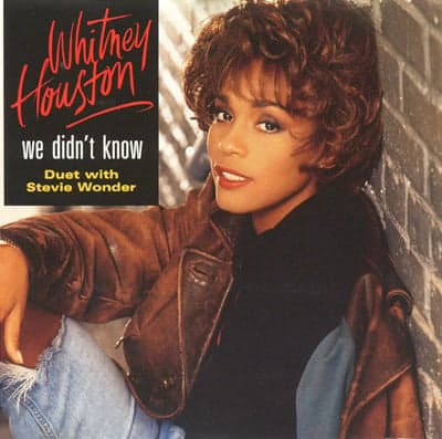 Album cover art for "We Didn't Know" by Whitney Houston & Stevie Wonder